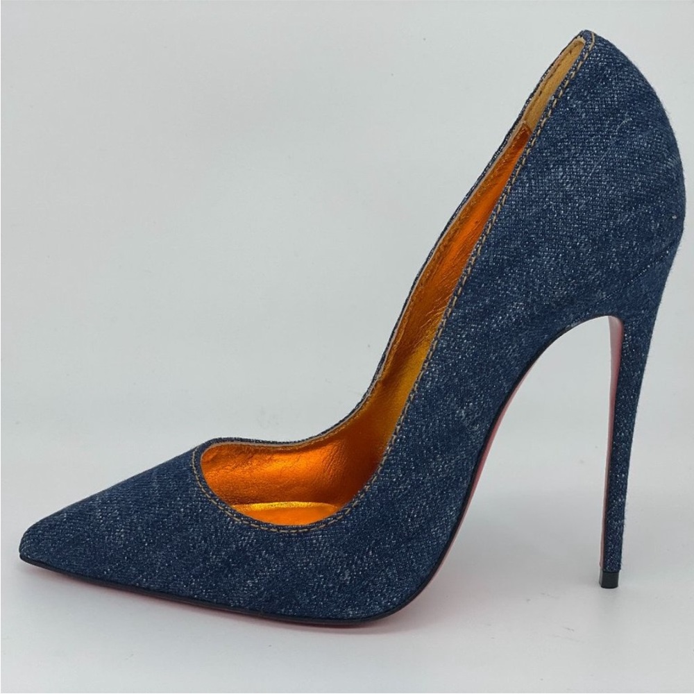 Christian Louboutin So Kate Miss Denim 120 Heels - Picture 4 of 14